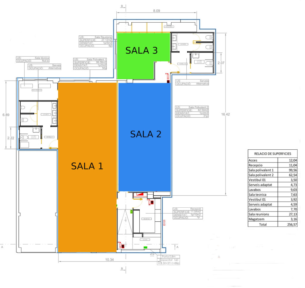 Plànol de l'Espai Social Torrent d'en Mariner